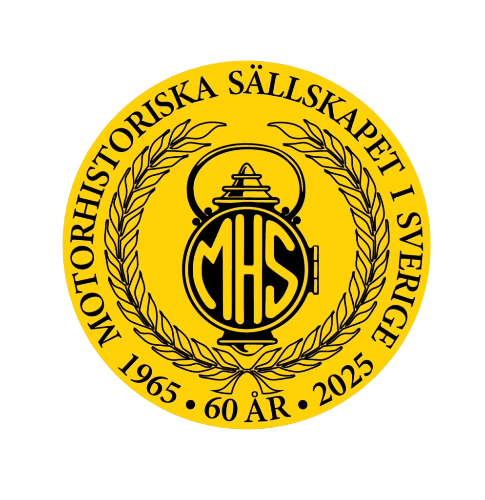 Motorhistoriska Sällskapet i Sveriges 60-års jubileum logotyp.